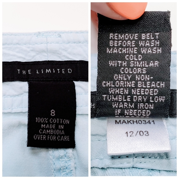 The Limited | Baby Blue 100% Cotton Mini Skirt 8 - Picture 10 of 10